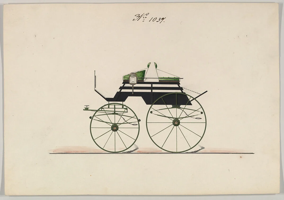Design for Unclassified Carriage, no. 1037 — Brewster & Co.