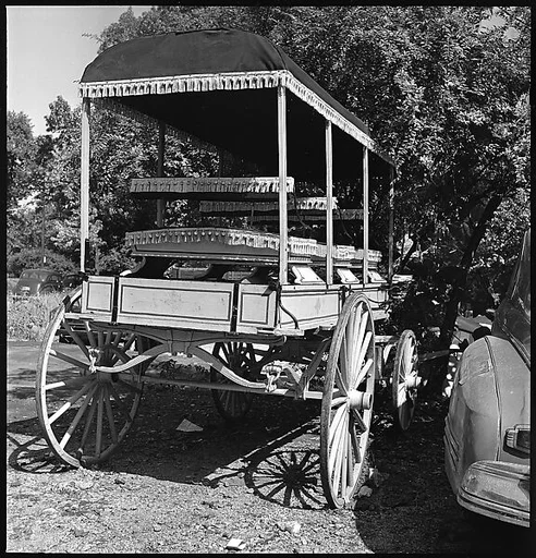 [3 Views of Horse-Drawn Carriage]