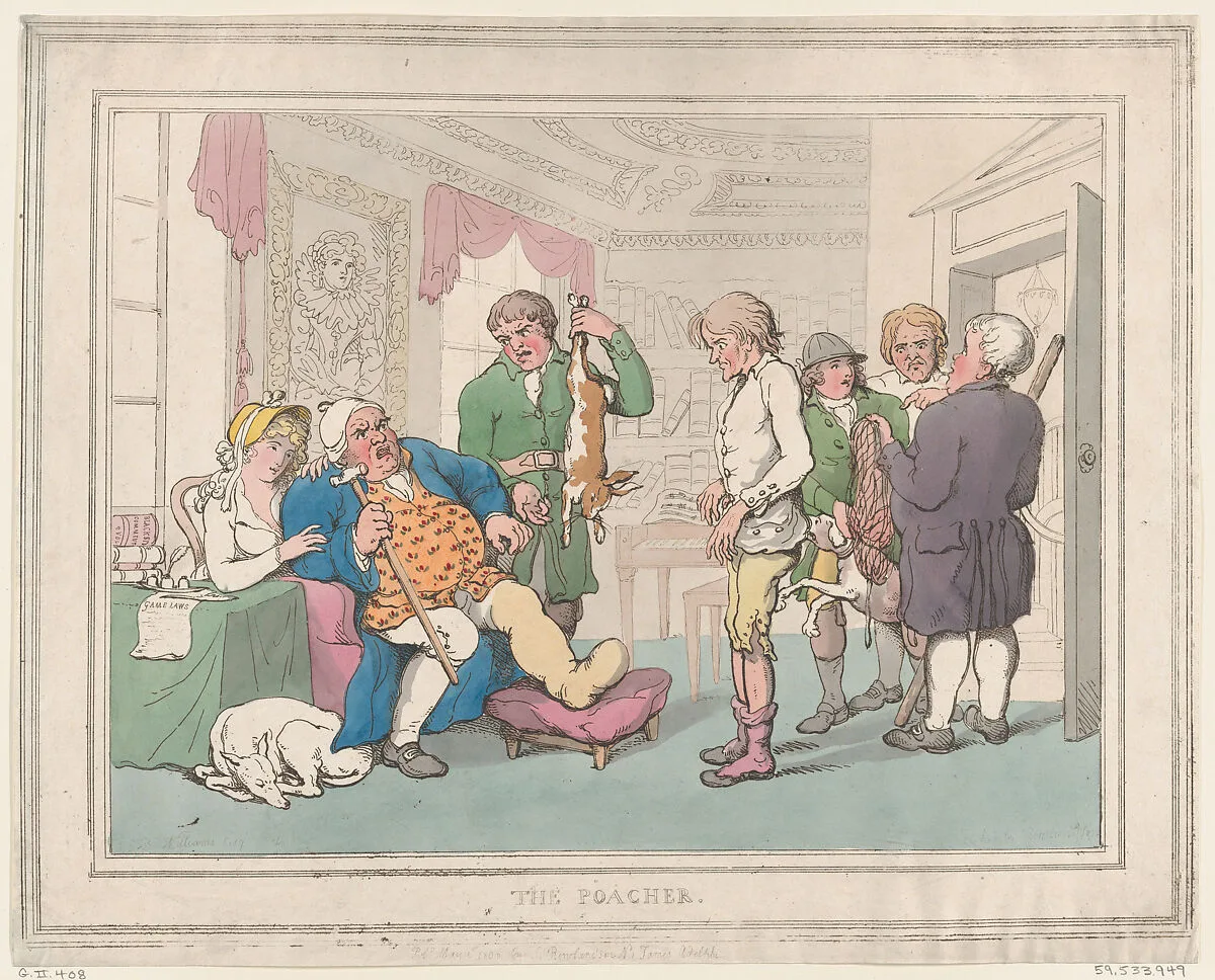 The Poacher — Thomas Rowlandson