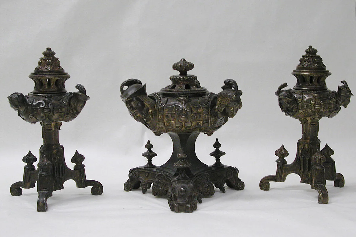 Set of three pastille burners — Unknown
