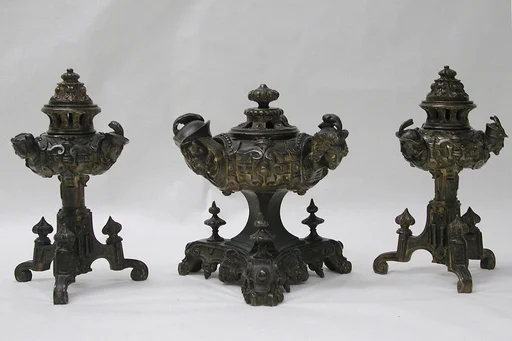 Set of three pastille burners