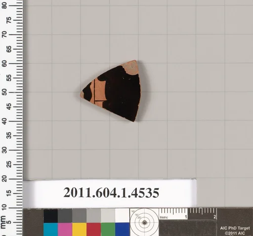 Terracotta fragment of a kylix (drinking cup)
