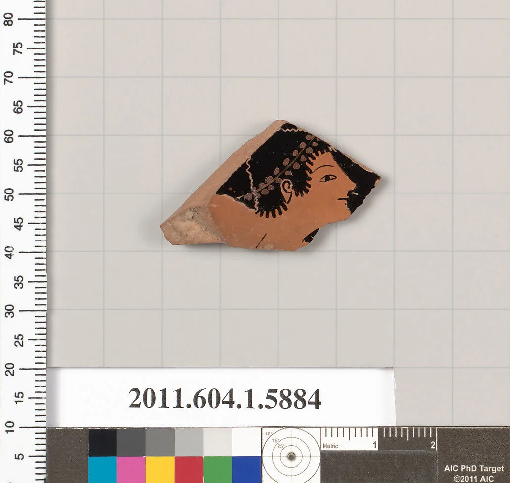 Terracotta fragment of a kylix (drinking cup) — Unknown