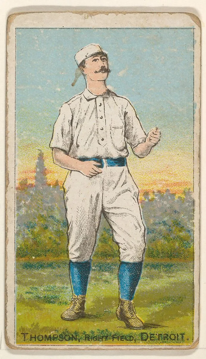 Thompson, Right Field, Detroit, from the Gold Coin series (N284) for Gold Coin Chewing Tobacco — D. Buchner & Co., New York