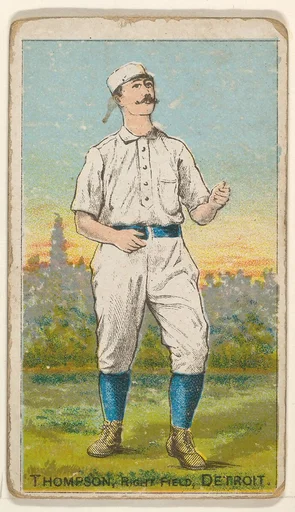 Thompson, Right Field, Detroit, from the Gold Coin series (N284) for Gold Coin Chewing Tobacco