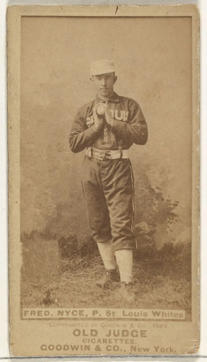 Nyce, Pitcher, St. Louis Whites, from the Old Judge series (N172) for Old Judge Cigarettes — Goodwin & Company