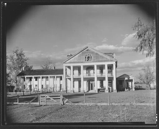 [Dilapidated Plantation House with Broken Window in Gable, Louisiana?]
