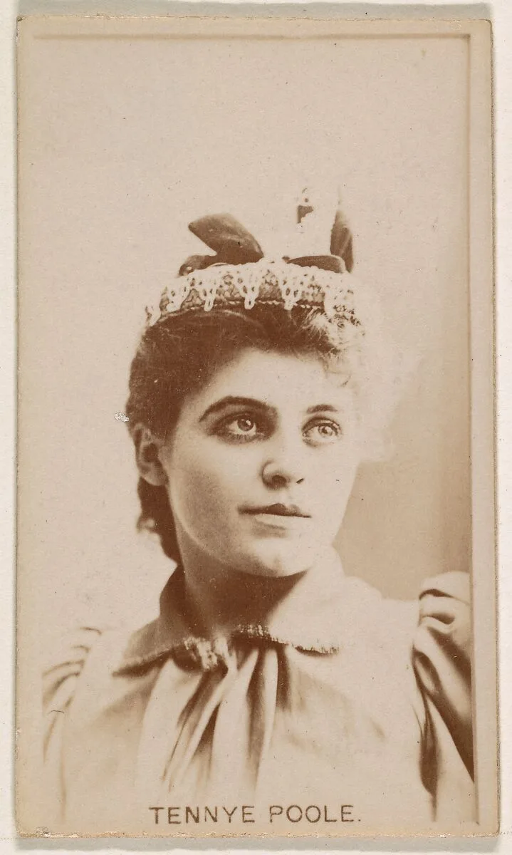 Tennye Poole, from the Actresses series (N245) issued by Kinney Brothers to promote Sweet Caporal Cigarettes — Kinney Brothers Tobacco Company