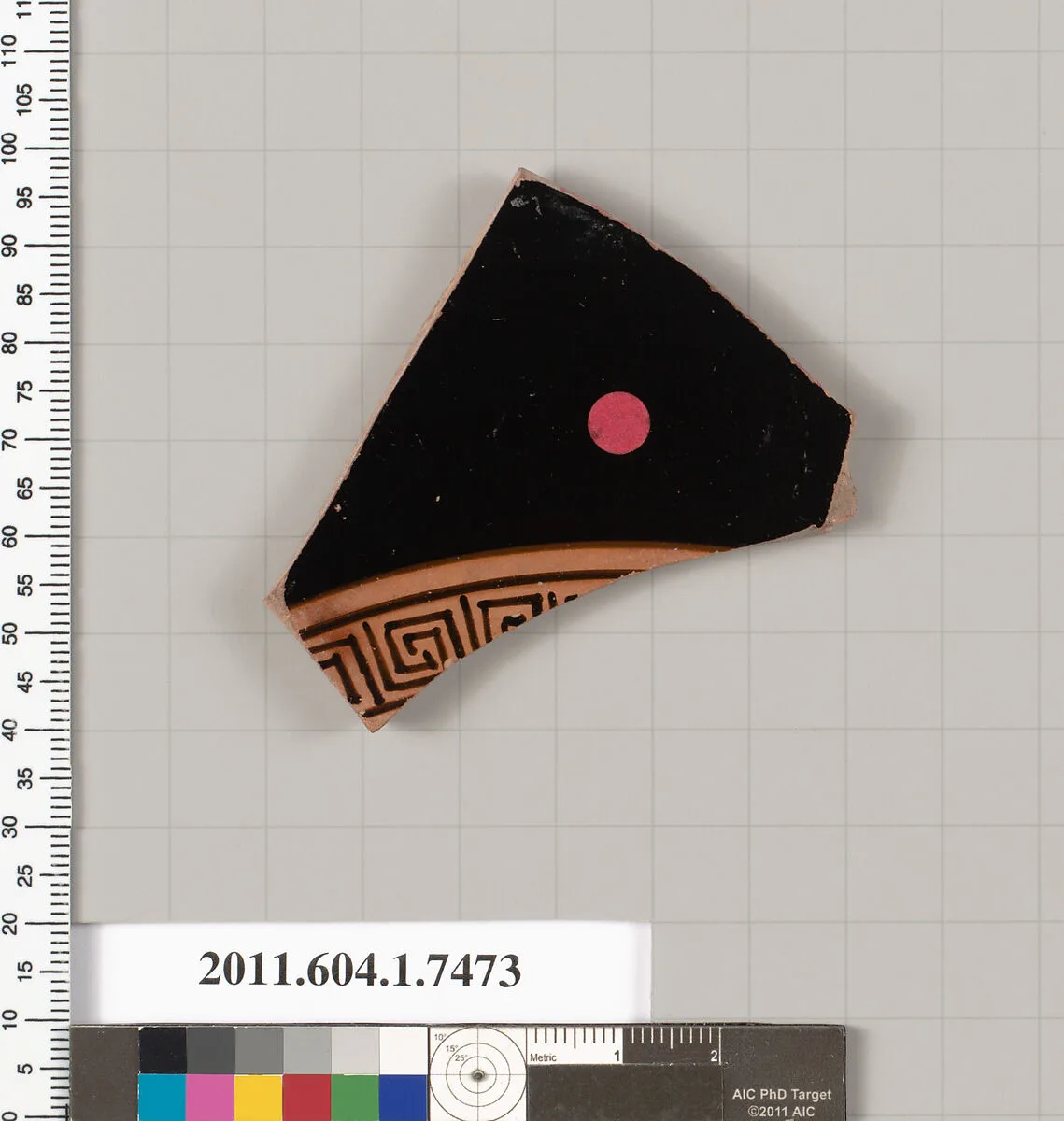 Terracotta fragment of a kylix (drinking cup) — Unknown
