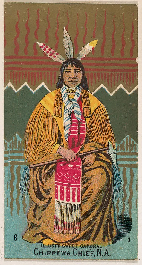 Chippewa Chief, North America, from the Military Series (N224) issued by Kinney Tobacco Company to promote Sweet Caporal Cigarettes — Kinney Brothers Tobacco Company