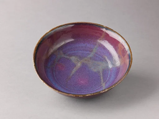 Shallow dish, Jun-type ware