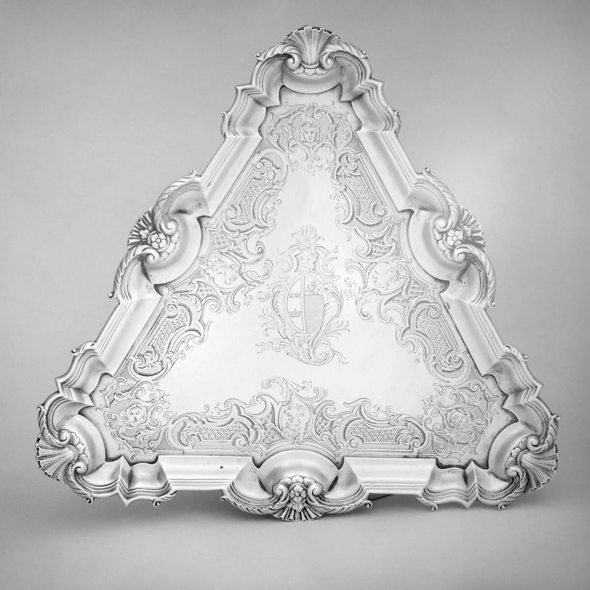 Salver for a teakettle — Augustin Courtauld