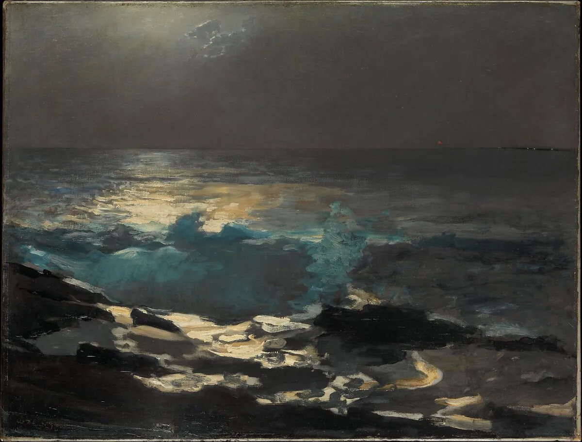 Moonlight, Wood Island Light — Winslow Homer