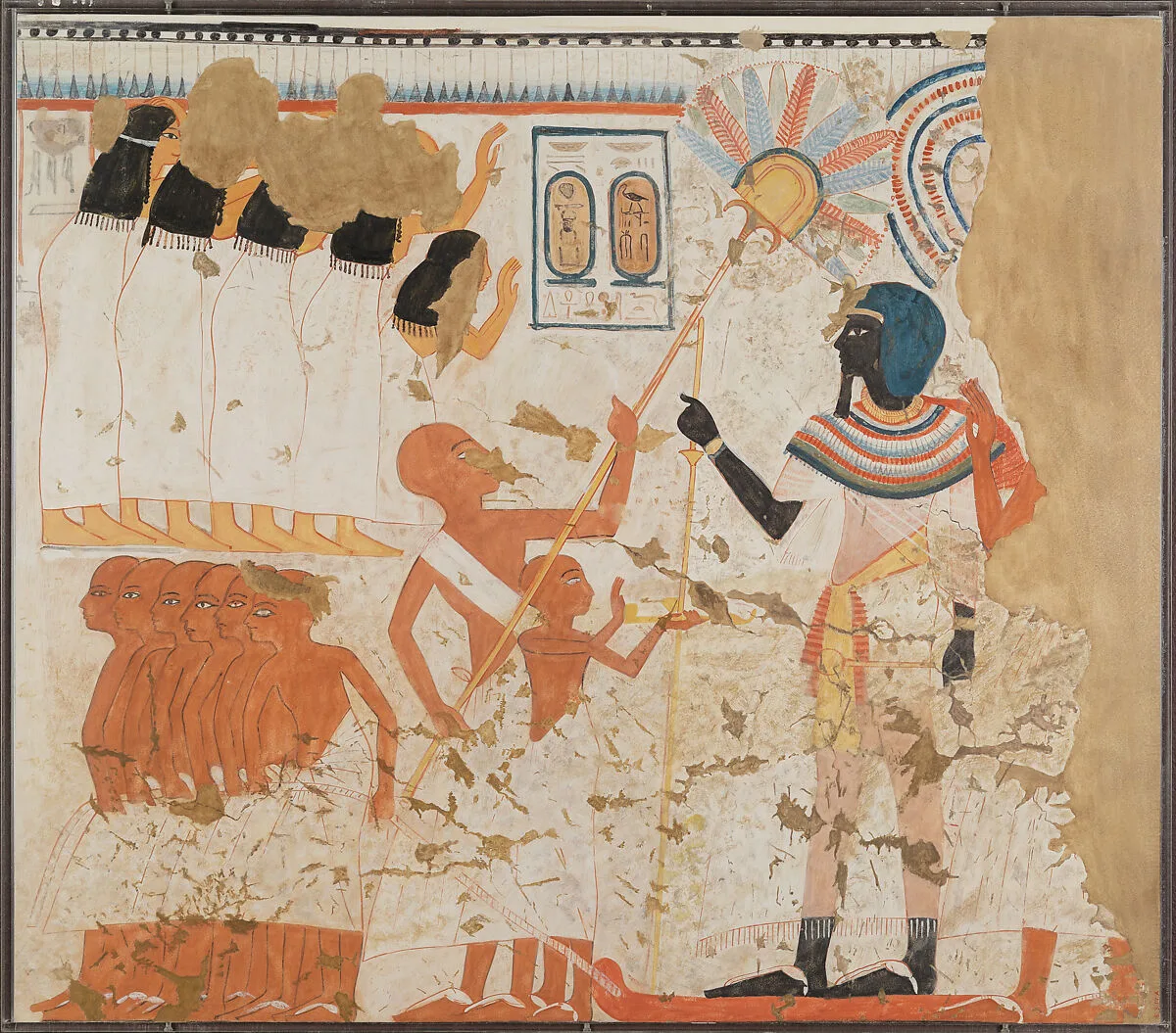 Dragging a Statue of Thutmose I — Norman de Garis Davies