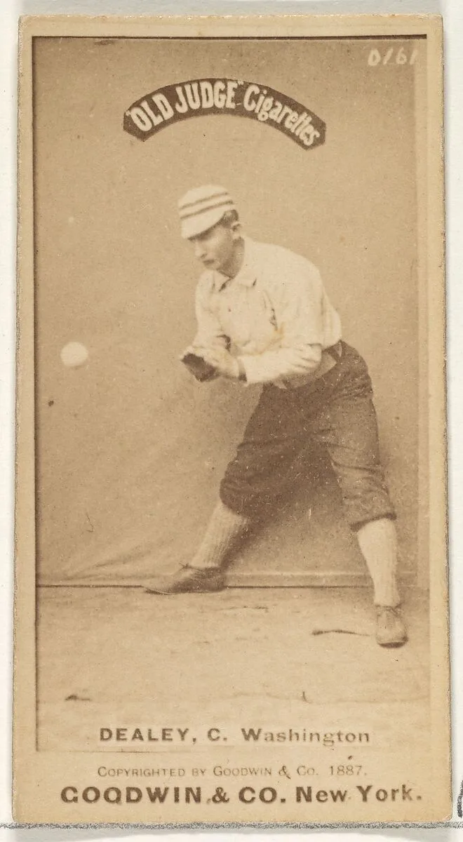 Patrick "Pat" E. Dealy, Catcher, Washington Nationals, from the Old Judge series (N172) for Old Judge Cigarettes — Goodwin & Company