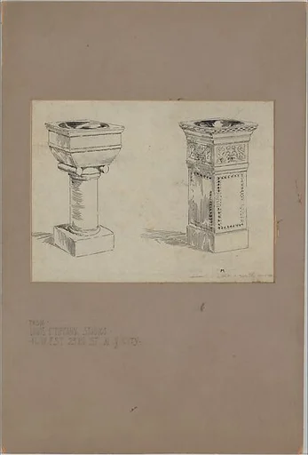 Design for baptismal fonts