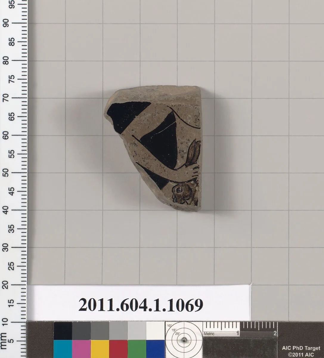 Terracotta fragment of a kylix (drinking cup) — Unknown