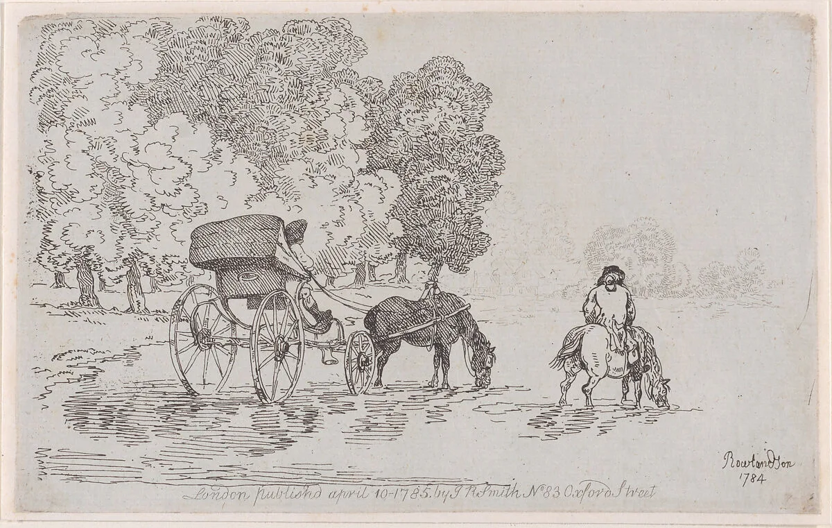 Four Wheel Chaise — Thomas Rowlandson|John Raphael Smith