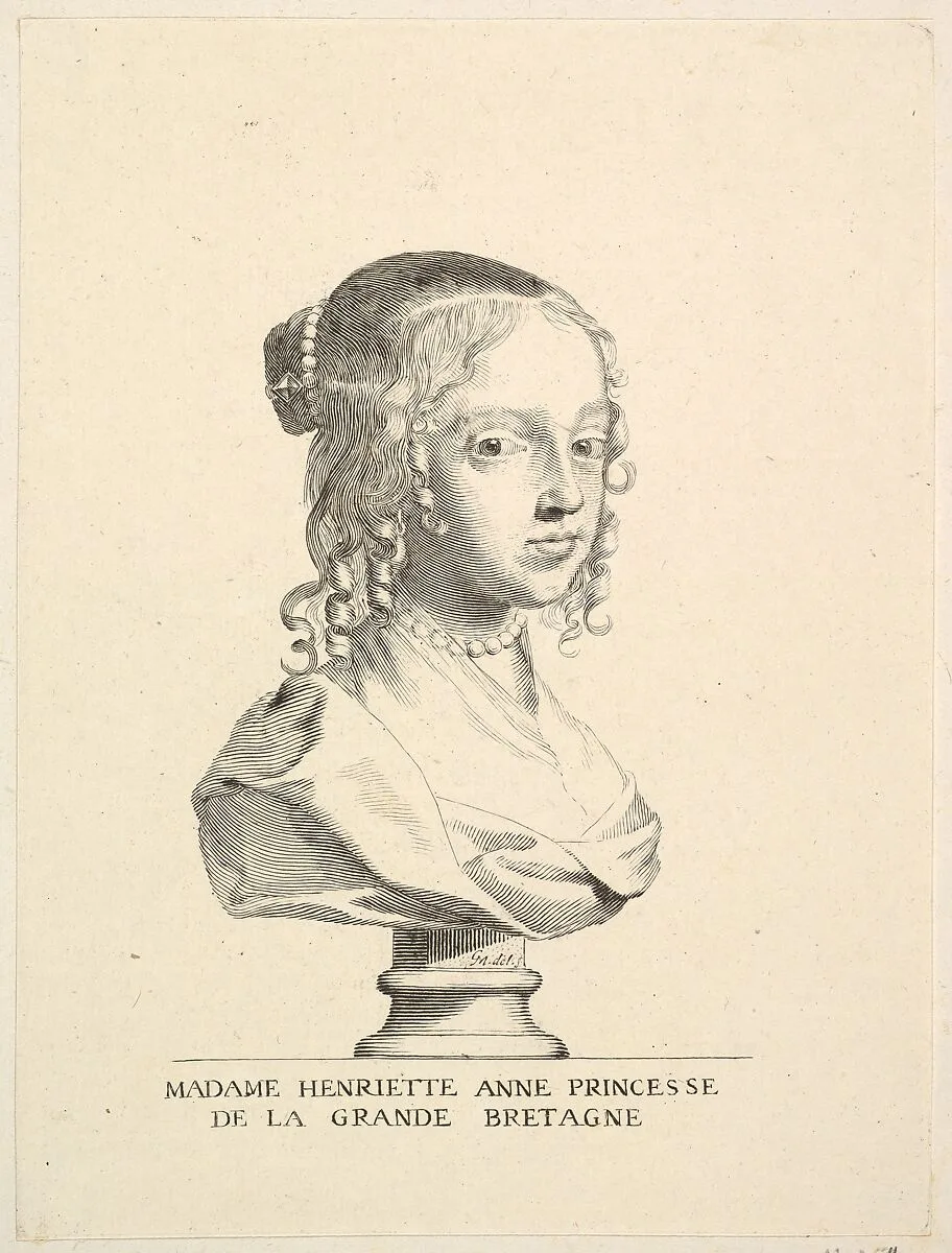 Henriette-Anne d'Angleterre, duchesse d'Orléans — Claude Mellan|Henriette Anne d'Angleterre, Duchess of Orléans
