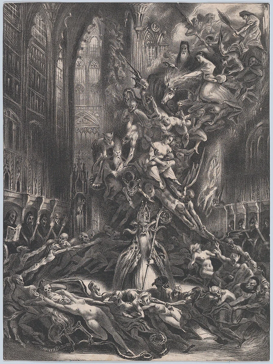 The Round of the Sabbath or Witches' Sabbath — Louis Boulanger|Frey