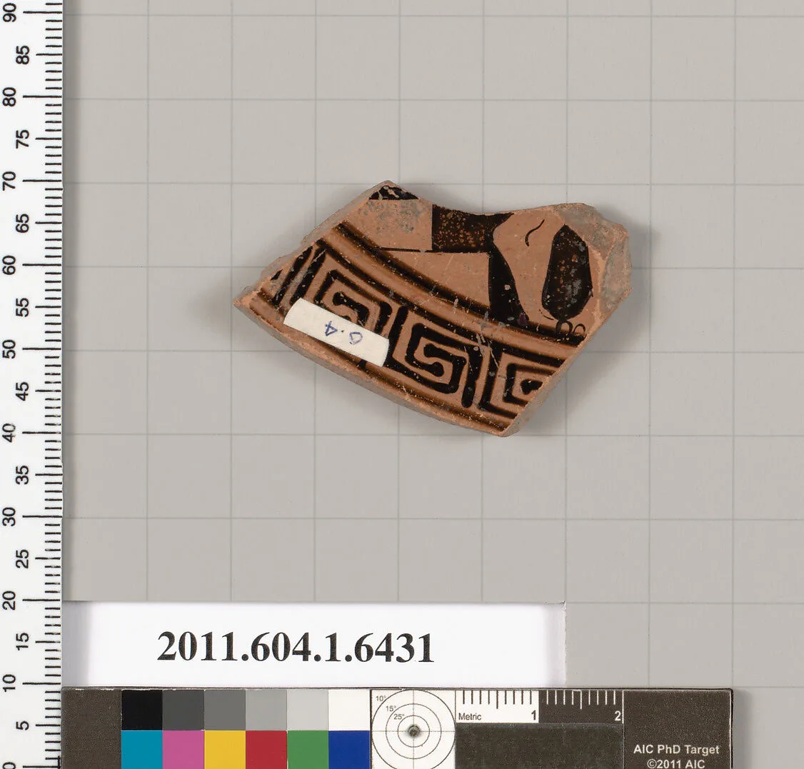Terracotta fragment of a kylix (drinking cup) — Unknown