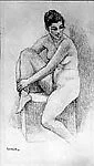 Seated Nude — Emily Winthrop Miles