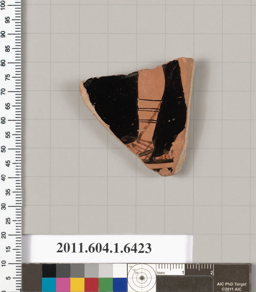 Terracotta fragment of a kylix (drinking cup) — Unknown