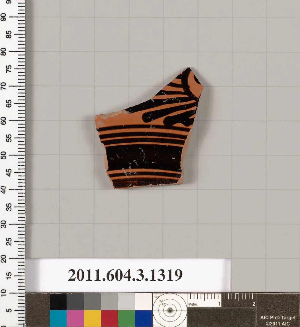 Terracotta fragment of a skyphos (deep drinking cup) — Unknown