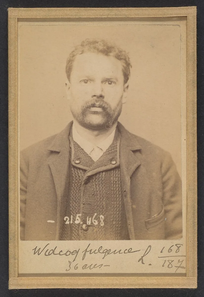Widcoq. Fulgence, Ignace. 36 ans, né à Fressenneville (Somme). Mécanicien. Anarchiste. 10/3/94. — Alphonse Bertillon