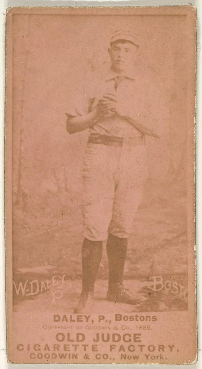 Daley, Pitcher, Boston, from the Old Judge series (N172) for Old Judge Cigarettes — Goodwin & Company