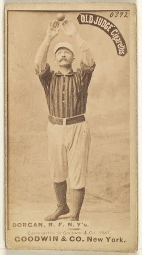 Michael Cornelius Dorgan, Right Field, New York, from the Old Judge series (N172) for Old Judge Cigarettes