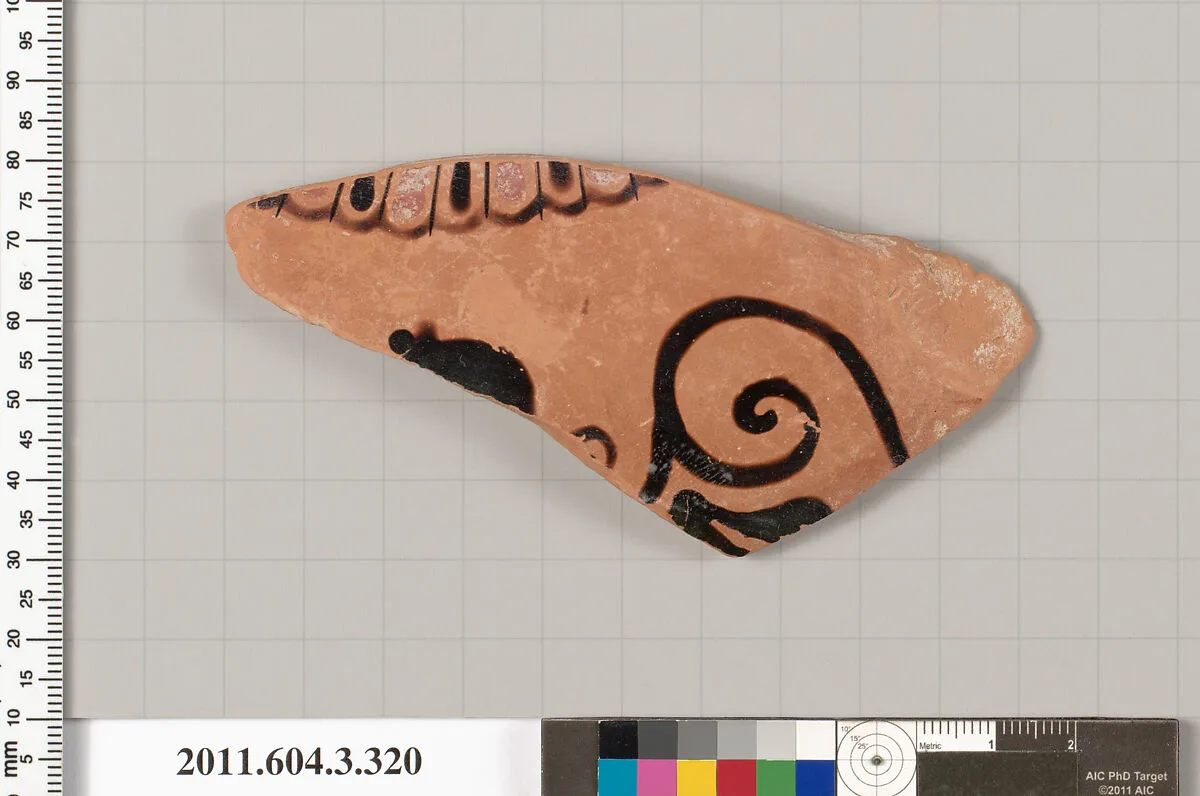Terracotta fragment of a neck-amphora (jar) — Unknown