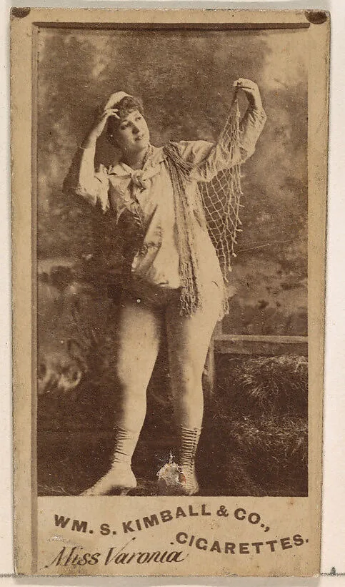Miss Varonia, from the Actresses series (N203) issued by Wm. S. Kimball & Co. — William S. Kimball & Company