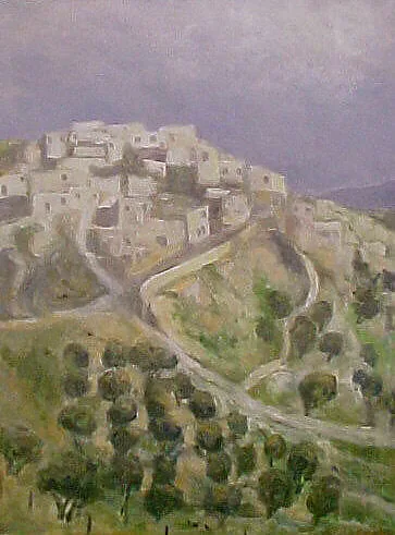 Gabel Mukaber Village Sketch — Anne Peretz