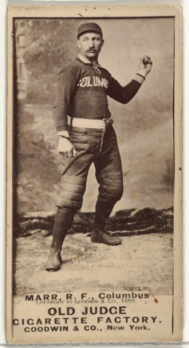 Charles W. "Lefty" Marr, Right Field, Cleveland, from the Old Judge series (N172) for Old Judge Cigarettes — Goodwin & Company