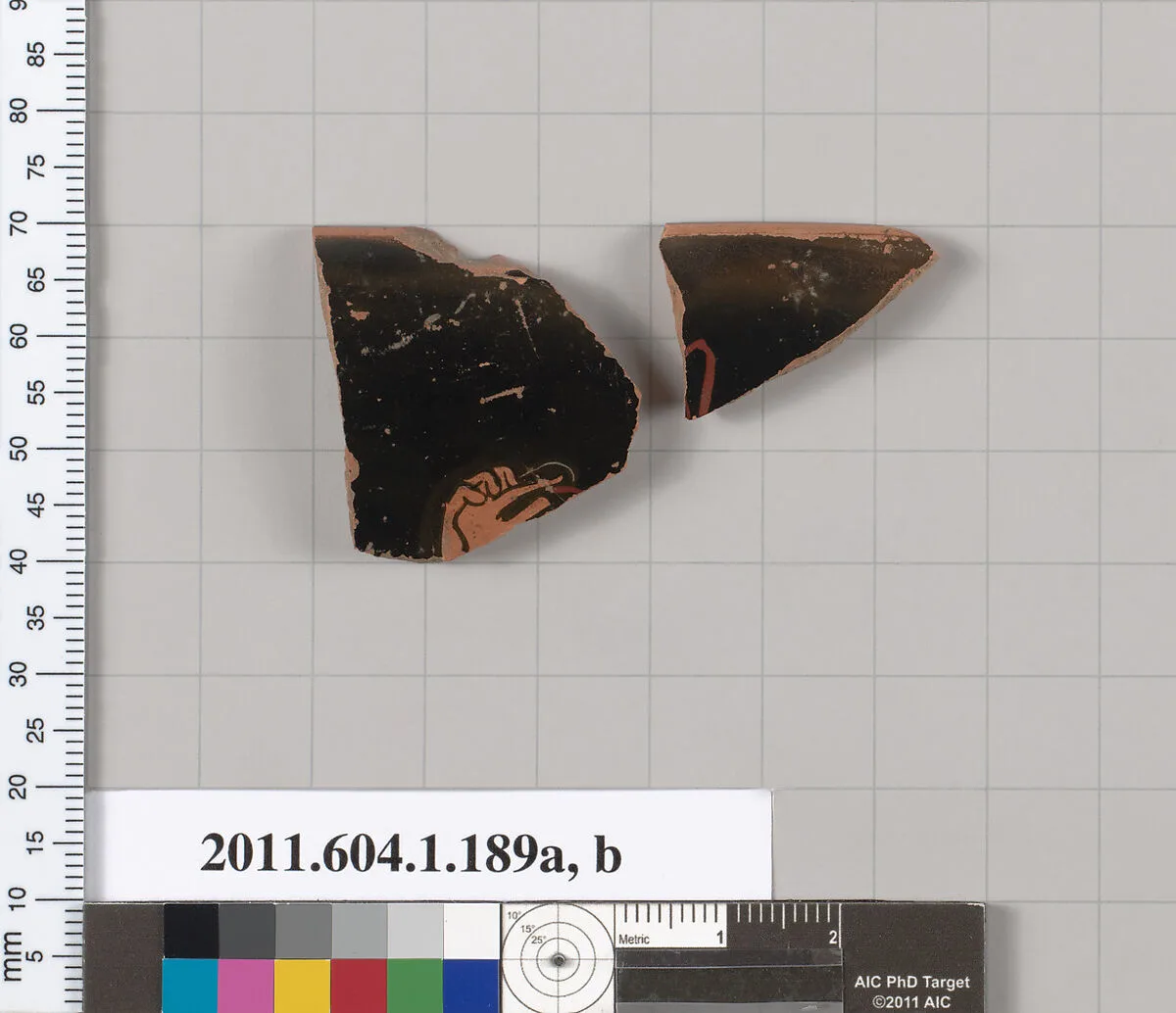Terracotta rim fragments of a kylix (drinking cup) — Unknown