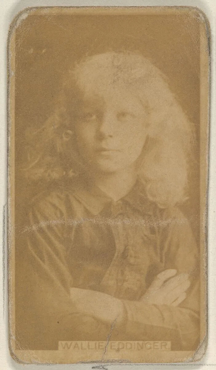 Wallie Eddinger, from the Actors and Actresses series (N45, Type 8) for Virginia Brights Cigarettes — Allen & Ginter