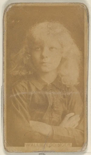 Wallie Eddinger, from the Actors and Actresses series (N45, Type 8) for Virginia Brights Cigarettes