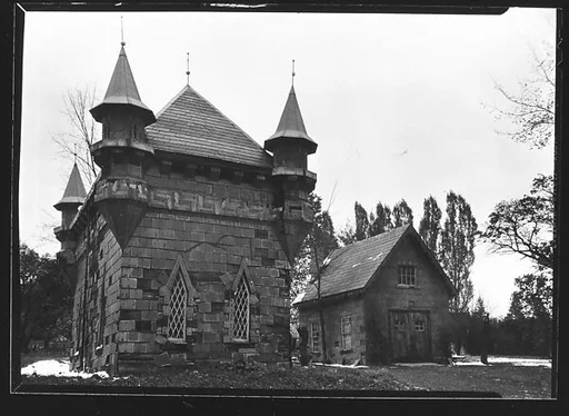 [Gothic Revival Outbuildings, New York State]