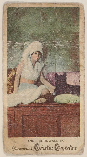Anne Cornwall, Christie Comedy Girls, cigarette insert trade card (W500) — Unknown