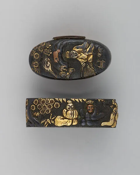 Sword-Hilt Collar and Pommel (Fuchigashira) — Unknown
