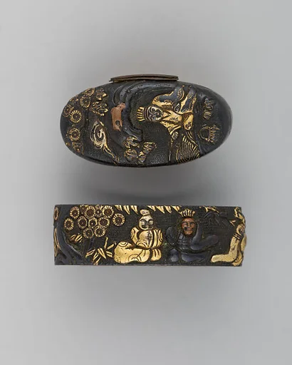 Sword-Hilt Collar and Pommel (Fuchigashira)