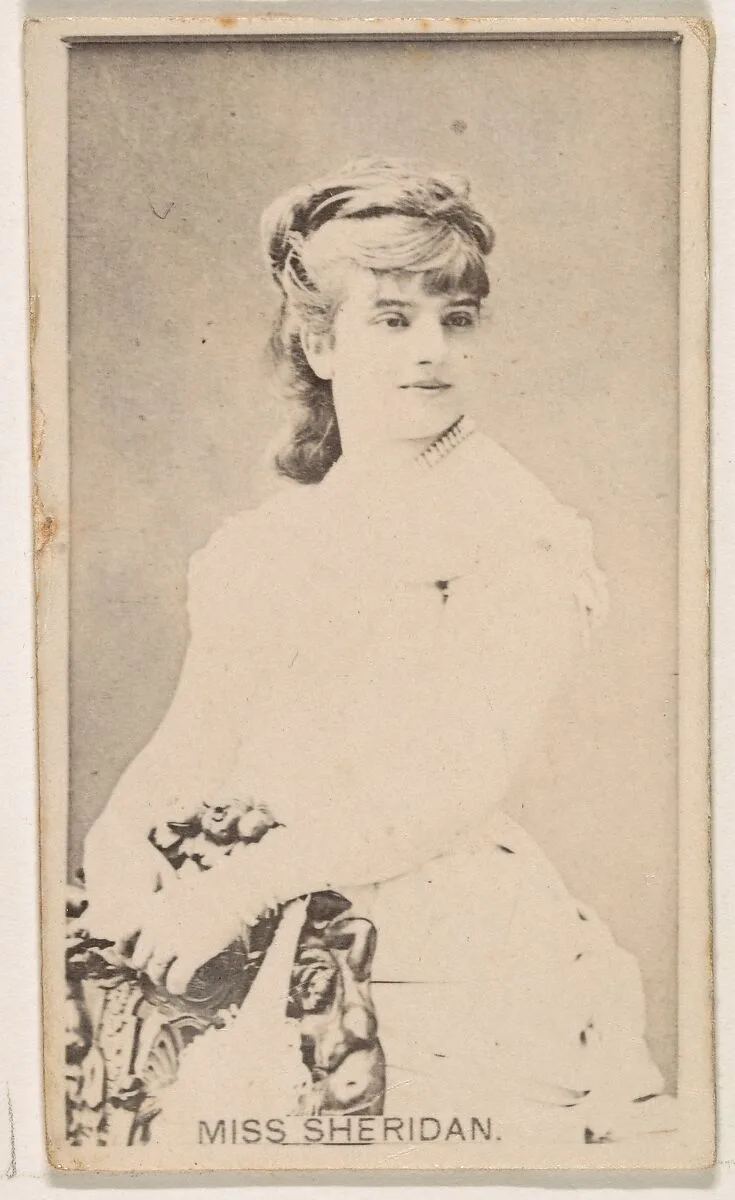 Miss Sheridan, from the Actresses series (N245) issued by Kinney Brothers to promote Sweet Caporal Cigarettes — Kinney Brothers Tobacco Company