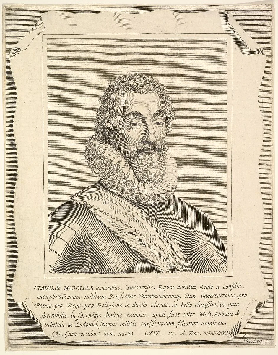 Portrait of Claude de Marolles — Claude Mellan|Claude de Marolles