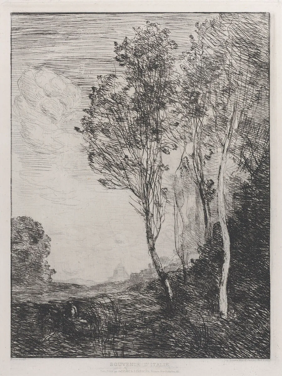 Souvenir of Italy (Souvenir d'Italie) — Camille Corot|Auguste Delâtre|Cadart & Chevalier