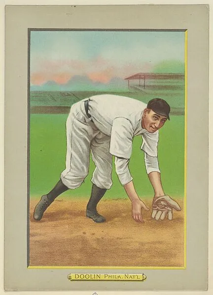 Mickey Doolin, Shortstop, Philadelphia Phillies (National League), from Turkey Red Cabinets (T3) — American Tobacco Company