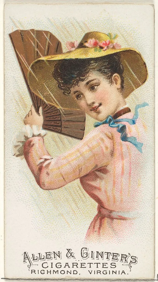 Plate 13, from the Fans of the Period series (N7) for Allen & Ginter Cigarettes Brands — Allen & Ginter|Schumacher & Ettlinger