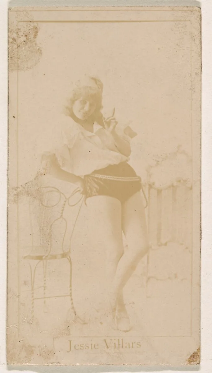 Jessie Villars, from the Actresses series (N245) issued by Kinney Brothers to promote Sweet Caporal Cigarettes — Kinney Brothers Tobacco Company