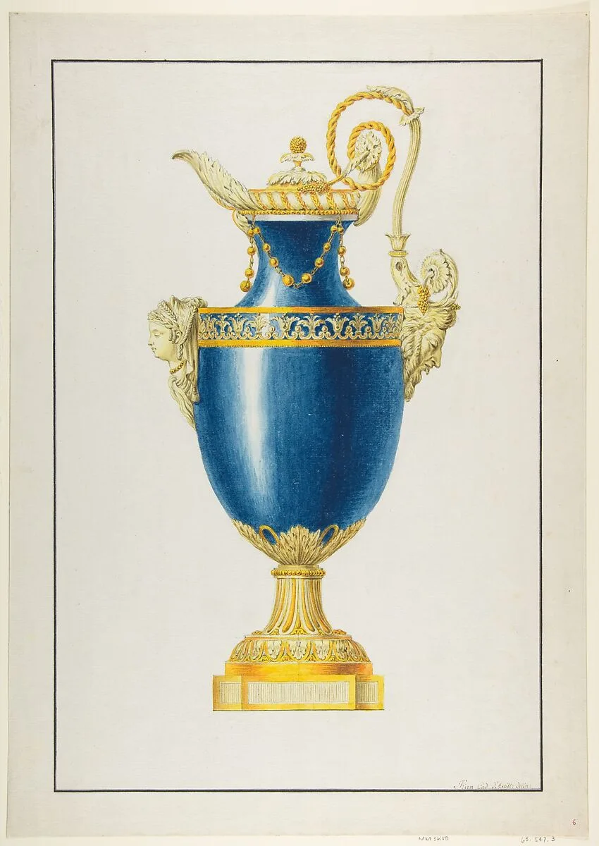Design for a Gilt Bronze Ewer — George Heinrich von Kirn
