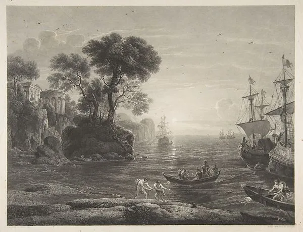 Harbor Scene — Claude Lorrain (Claude Gellée)|William Richardson|Alexander Hill|Colnaghi and Puckle and Ackermann & Co.